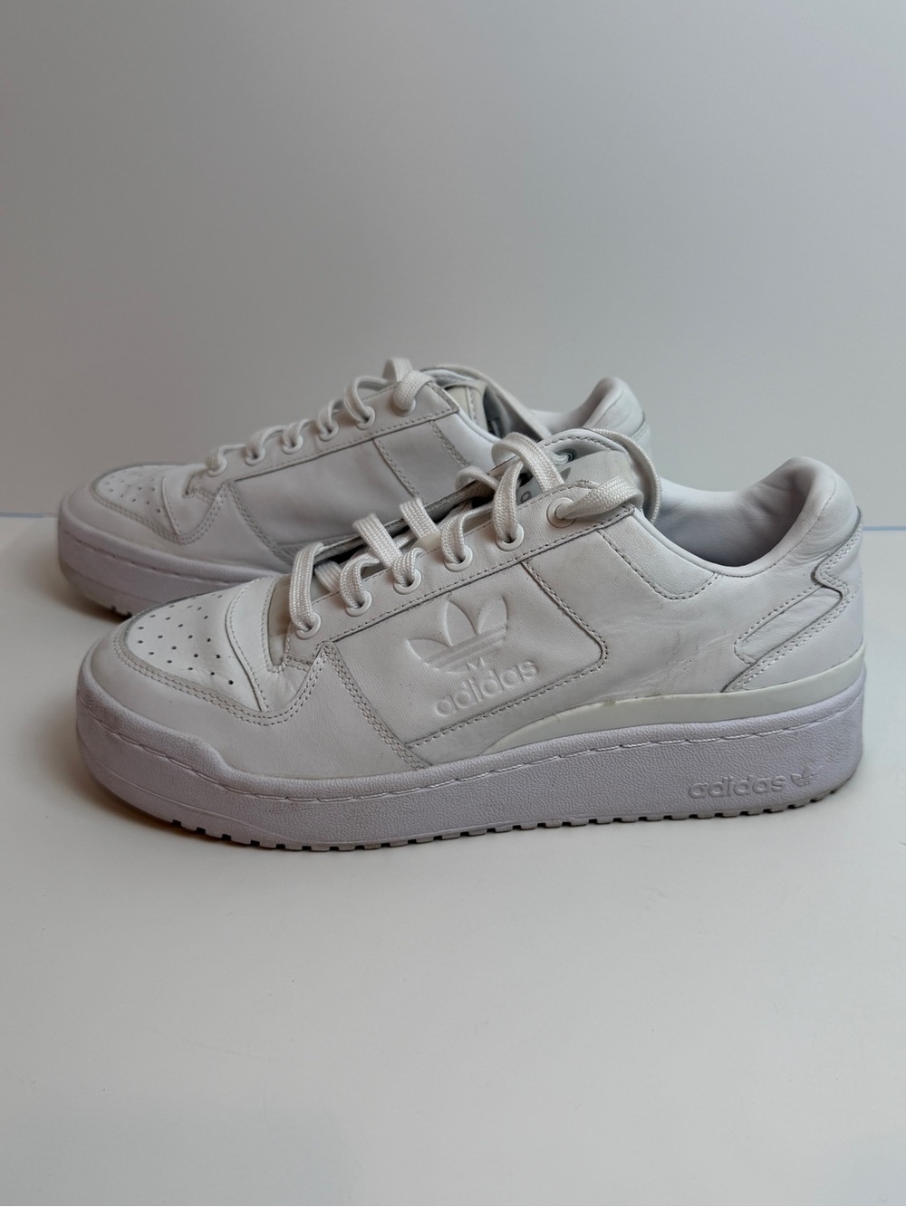 Adidas Forum Low Triple White Womens Size 9 Chunky